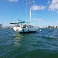 Sailboat with view