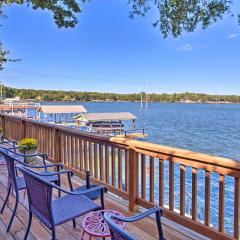 Waterfront Home in Tool with Dock, Fire Pit and Patio!