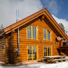 Luxus-Ferienhaus Blockhaus Chalet Nr 3 Toplage am Feldberg mit Sauna, Outdoor-Hottub, Kamin auf 1300m üM