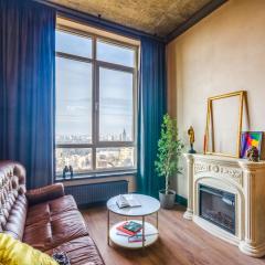 Penthouse Art on the 25th floor, loft business class apartments
