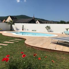 Alsacebnb - Gîte 12 personnes dans le vignoble - Piscine privée chauffée & Spa