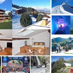 Saint Gervais - Le Bettex T3 Duplex (1400m d'altitude)/ 55m2 / Vue Mont Blanc - Aux Pieds des Pistes!