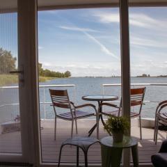 Houseboat uitzicht over veluwemeer, natuurlokatie, prachtige vergezichten