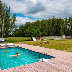 Nowa Wola 58 - 200qm appartment in a small village, with pool, sauna and big garden