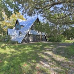 Chic A-Frame Escape with Fire Pit - Private Property