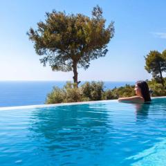 Villa Mirtes with breathtaking sea view,close to Porto Katsiki and Egremni