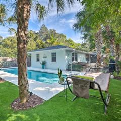 Mid-Mod Coastal Home with Pool about 1 Mile to Beach