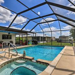 Florida Oasis Solar Panel Pool with Fire Pit & Grill