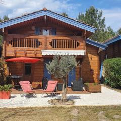 CHALET ENTRE CONTIS ET MIMIZAN PLAGE - Piscine chauffée et balnéothérapie