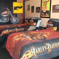 Galaxy of Harley Bikers Between Bryce and Zion