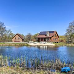 Poconos Family Fun Waterfront Cabin with Deck!