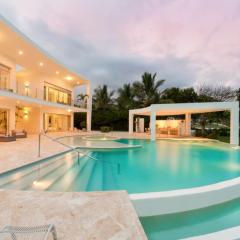 Luxury 5-room modern villa with movie theater at exclusive Punta Cana golf and beach resort