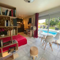 Logement 2/4 pers-piscine-25mn rocade bordeaux