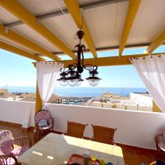 3 bedrooms apartement at Villaricos 200 m away from the beach with sea view furnished terrace and wifi