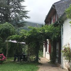 la grange avec bain nordique et sauna en pleine montagne