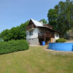 House with the pool and fenced garden