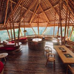 Temple House 3bds Eco Bamboo House Pool River View