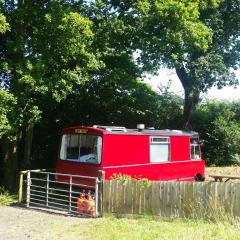 The Megabus near Tavistock and Dartmoor.