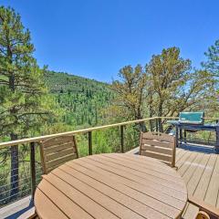 Deck and Mogollon Rim Views Secluded Payson Cabin