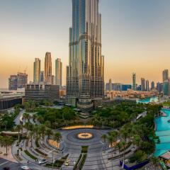 FIRST CLASS 2BR with full BURJ KHALIFA and FOUNTAIN VIEW