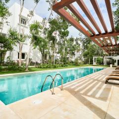 Aldea Zama Condo with 2 Pools, Gym, Yoga Deck and BBQ Grill