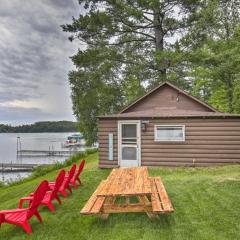 Lakefront Minocqua Cabin with Dock and Fire Pit!