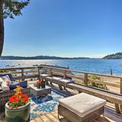 Gig Harbor House with Private Beach and Views!