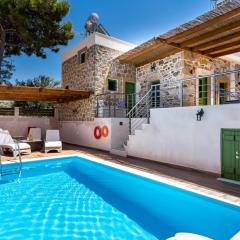 Aggel's House - stone house - private pool - courtyard - countryside views