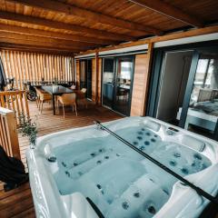 SEA HOUSE shade, pool & jacuzzi - PRIVILEGE POINT camping & villas