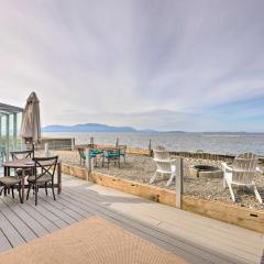 Oceanfront Ferndale Oasis with Fire Pit, Grill!