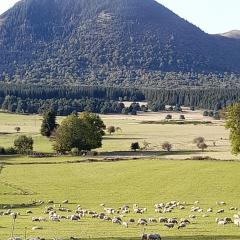 A 5 mns du Puy de Dôme avec Vue imprenable Studio rez de jardin 24m2 neuf à Laschamps