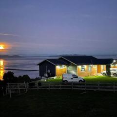 Bella casa de campo con panorámica vista al mar