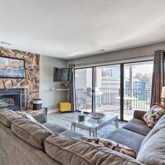 Fireplace and Grill Bright Lake Ozark Condo!