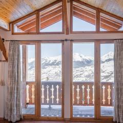 La vue du Roi - Detached chalet (6p). 3 bedrooms and 2 bathrooms. In the centre of Vallandry, with a beautiful view