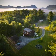 HGTV Log Cabin near Lake Willoughby, Burke, Jaypeak ang Kingdom Trails