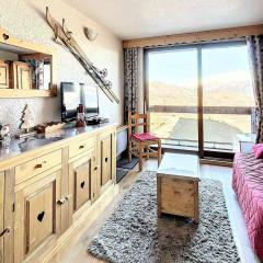 Studio confortable avec balcon, skis aux pieds et accès piscine - FR-1-267-245