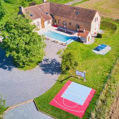 Crazy Villa Chateaubert 28 - Heated pool - Basket - 2h Paris - 30p