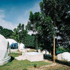 Group Dome Glamping with Private Hotspring