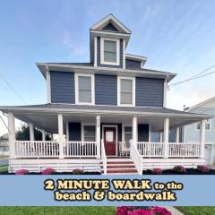 Stylish house one block to beach with linens and parking