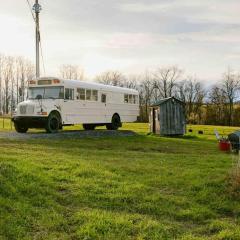 Serene Bus Getaway Among Rolling Farm Land