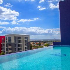 Apartment with roof top pool.