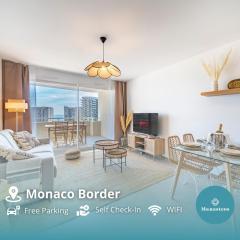 Terrasse Vue Mer, 5mn Monaco, Parking - AN