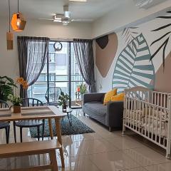 NORDIC Geniehome2BR1studio Free 90mbps WIFI and Carpark at Utropolis Suite Shah Alam