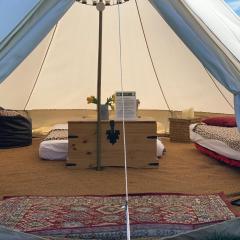 Home Farm Radnage Glamping Bell Tent 1, with Log Burner and Fire Pit