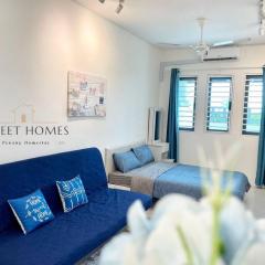 Blue Studio Suite 1-4pax B'Worth Prai@SwimmingPool