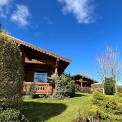 Countryside Log Cabin With Hot Tub - Beech