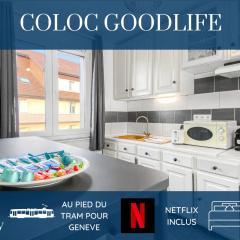 HOMEY Coloc goodLife - Colocation moderne - Chambres privées - Wifi et Netflix - Au pied du tram pour Genève