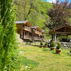 Cottages in mountains