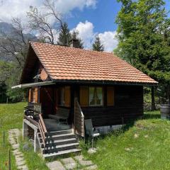 Behagliches Chalet mit Kaminofen umgeben von Natur