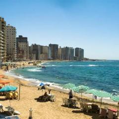 Furnished Apartment - Beach view "Nearest Beach 2 minutes walking" - Free Wifi- Abo keer - Alexandria - Egypt